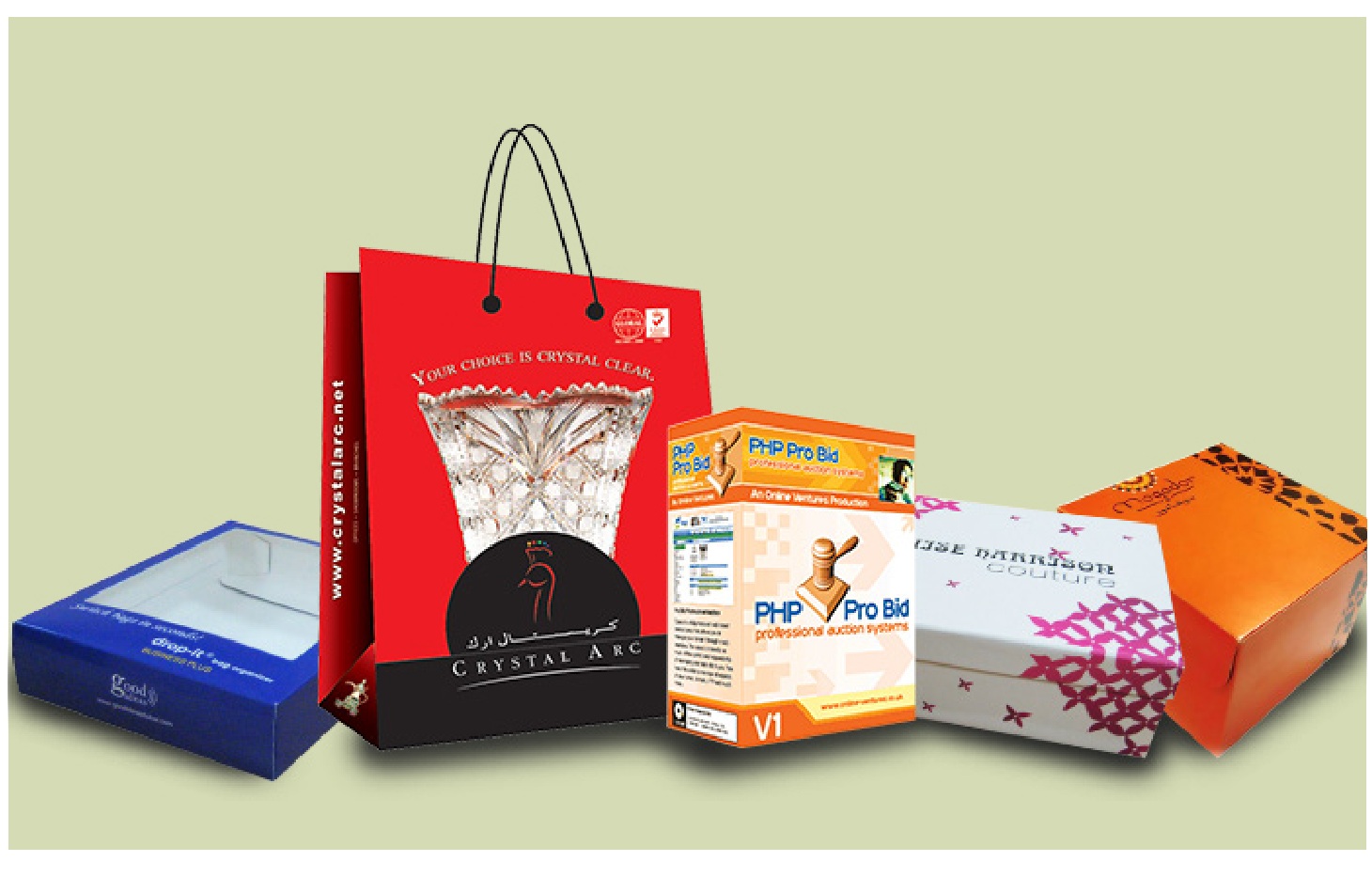 Packaging, Paper Boxes and Bags