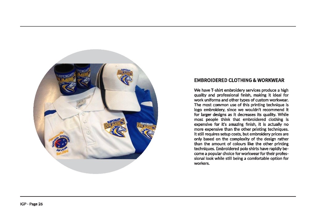 Embroidered Clothing and Custom Workwear